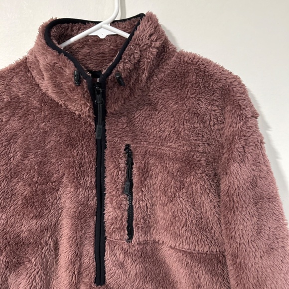 🔸5/30$!! PINK VS Plush Fuzzy Half Zip Front Pocket Pull Over Sweater - Picture 13 of 14